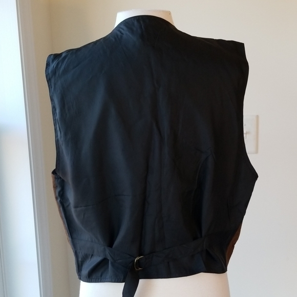 Stefano Man Men's Leather Vest - Picture 4 of 6